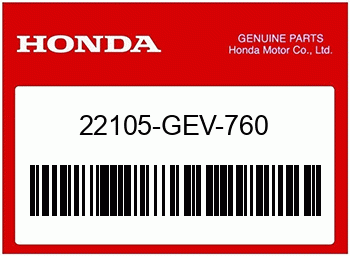 Honda NABE, ANTRIEBSFLAECHE, Honda-Teilenummer 22105GEV760