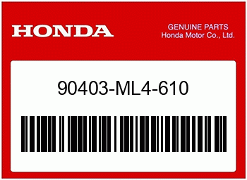 Honda DICHTSCHEIBE, 10MM, Honda-Teilenummer 90403ML4610
