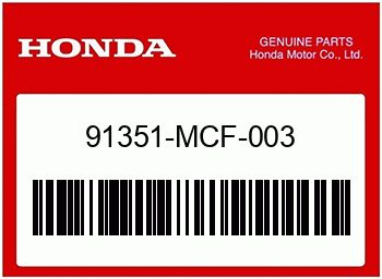 Honda O-RING, 17.8X2.4, Honda-Teilenummer 91351MCF003