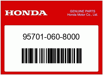 Honda FLANSCHENSCHRAUBE, 6X80, 957010608000