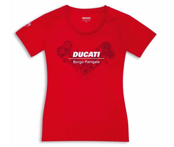DUCATI T-SHIRT Offenburg ROT DAMEN
