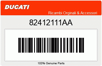 Ducati PLATTE FUER FUSSRASTENHALTER L, Ducati-Teilenummer 82412111AA
