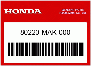 Honda BEFESTIGUNGSGUMMI, SCHLUS, Honda-Teilenummer 80220MAK000