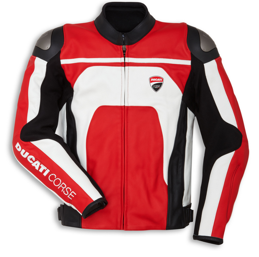 Ducati LEDERJACKE CORSE C4 RotWeiß Artikelnummer: 981045248 Ducati Dainese IOM 78 C1 Herren Leder Jacke rot weiß neu