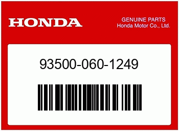 Honda KREUZSCHLITZSCHRAUBE 6x12, Honda-Teilenummer 935000601249