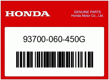 Honda SCHRAUBE, Honda-Teilenummer 93700060450G