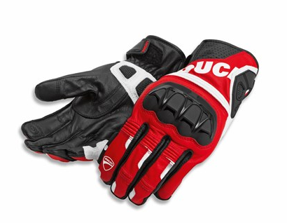 Ducati Motorradhandschuhe SPORT C5 Rot/Schwarz