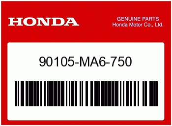 Honda INNENSECHSKANTSCHRAUBE, 8, Honda-Teilenummer 90105MA6750