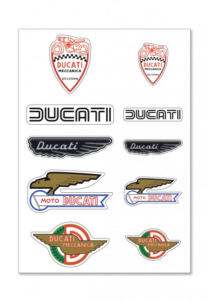Ducati Aufkleber Historical mix