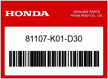 Honda PLATTE, Honda-Teilenummer 81107K01D30