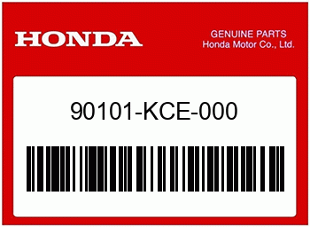 Honda FLANSCHENSCHRAUBE, 6X10, Honda-Teilenummer 90101KCE000