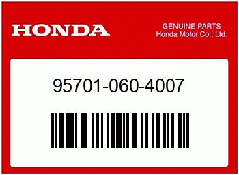 Honda FLANSCHENSCHRAUBE, 6X40, Honda-Teilenummer 957010604007