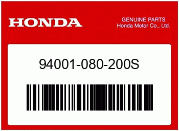 Honda MUTTER, HEX., 8MM, Honda-Teilenummer 94001080200S