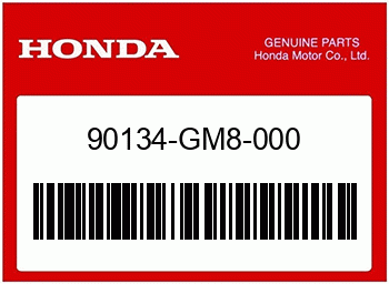 Honda GEGENMUTTER, Honda-Teilenummer 90134GM8000