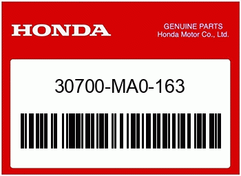 Honda ZUENDKERZENSTECKER, Honda-Teilenummer 30700MA0163