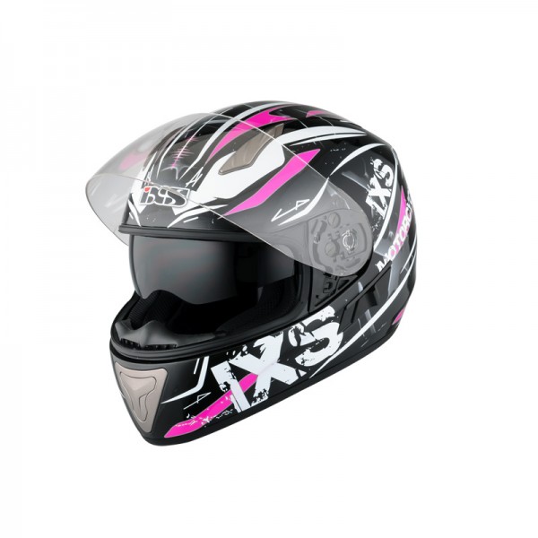 iXS Integralhlem HX 1000 Strike schwarz-weiss-pink-Copy
