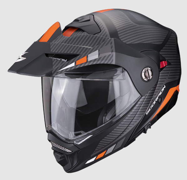 Scorpion KLAPPHELM ADX-2 CAMINO Schwarzmatt-Silber-Orange