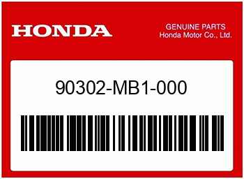 Honda SPEZIALMUTTER, 6MM, Honda-Teilenummer 90302MB1000