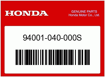Honda MUTTER, HEX., 4MM, Honda-Teilenummer 94001040000S