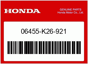 Honda Original BREMSKLOTZ SATZ, V.