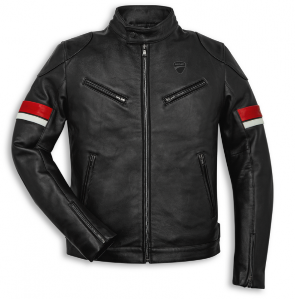 Ducati Original Motorrad LEDERJACKE URBAN STRIPES