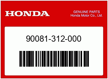 Honda TEIL WIRD AUSVERK., Honda-Teilenummer 90081312000
