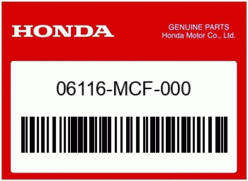 Honda, Unterlegscheibe O-Ringsatz