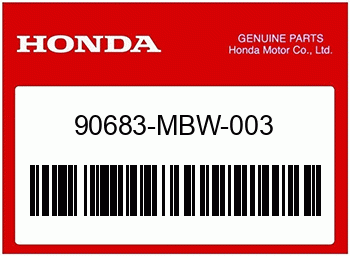 Honda KLAMMER, GEHAEUSE, Honda-Teilenummer 90683MBW003