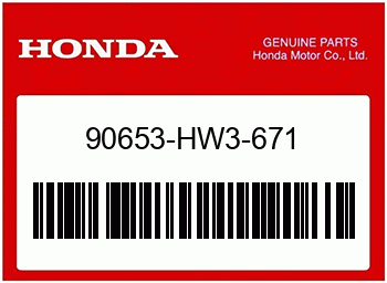 Honda DRUCKNIETE (D8), Honda-Teilenummer 90653HW3671