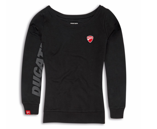 Ducati Original LOGO SWEATSHIRT DAMEN Schwarz