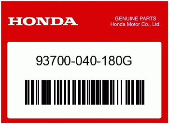 Honda OVALSCHRAUBE, 4X18, Honda-Teilenummer 93700040180G