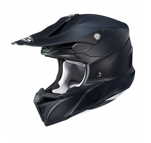 HJC i50 SEMI MAT Solid Schwarz Matt Motocross Helm
