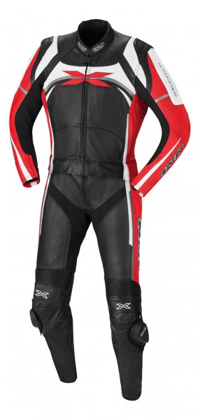 iXS-Lederkombi Camaro schwarz-rot-weiss