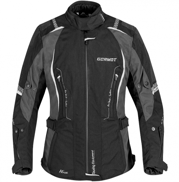 Germot Motorrad DAMENJACKE ALICE SCHWARZ / WEISS