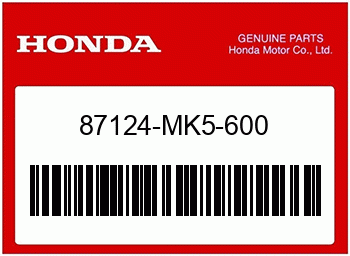 Honda AUFKLEBER, Honda-Teilenummer 87124MK5600