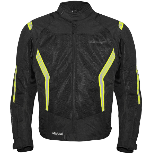 Germot Motorrad Textiljacke Mistral schwarz/gelb Sommer