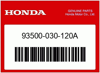 Honda KEGELKOPFSCHRAUBE, 3X12, Honda-Teilenummer 93500030120A
