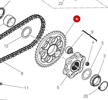 DUCATI ZAHNKETTENRAD Z39 Pos.10
