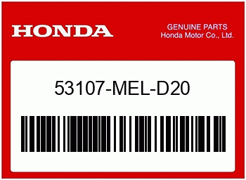 Honda GUMMI, LENKERGEWICHT (B), Honda-Teilenummer 53107MELD20