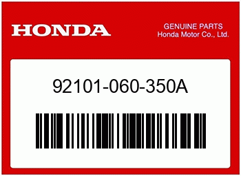 Honda SCHRAUBE, HEX., 6X35, Honda-Teilenummer 92101060350A
