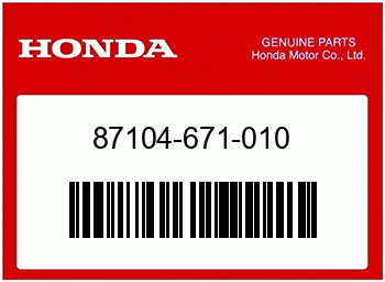 Honda TEIL WIRD AUSVERK., Honda-Teilenummer 87104671010