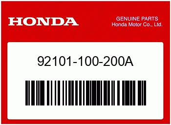 Honda SCHRAUBE, HEX., 10X20, Honda-Teilenummer 92101100200A