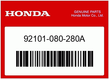 Honda SCHRAUBE, HEX., 8X28, Honda-Teilenummer 92101080280A