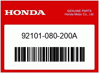 Honda SCHRAUBE, HEX., 8X20, Honda-Teilenummer 92101080200A
