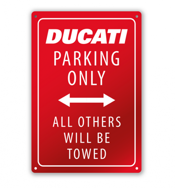 Ducati Original Parking Metallschild