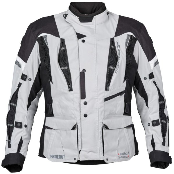 GERMOT MOTORRADJACKE INSIDE OUT HELLGRAU