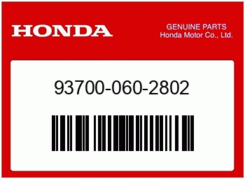 Honda OVALSCHRAUBE, Honda-Teilenummer 937000602802