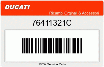 Ducati GUMMITEILE, Ducati-Teilenummer 76411321C