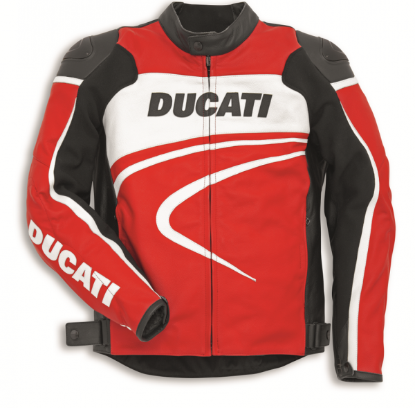 Ducati Original LEDERJACKE SPORT C2 ROT HERREN