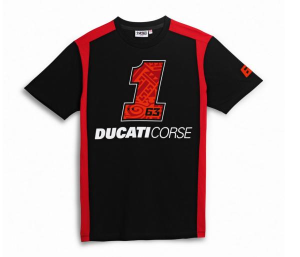 Ducati Original T-SHIRT PB#1 BLACK LINE HERREN